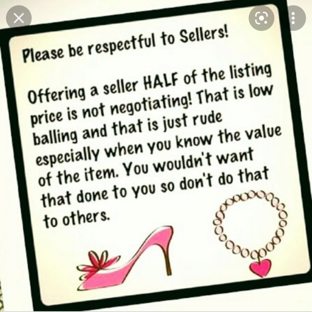 🌟Simple.... please be respectful when making offers.